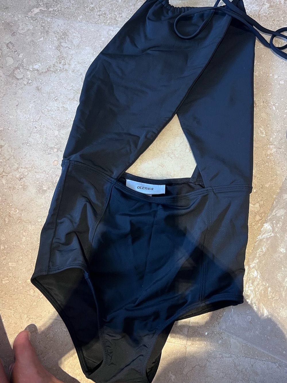 Black One-Piece Swimsuit